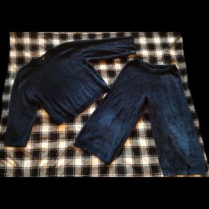 Lulus Comfy Cutie Midnight Blue Chenille Sweater & Pants